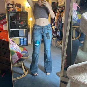 Ariya Curvy Fit Blue Flare Jeans Size 11 Junior